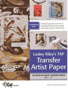 TAP Transfer Artist Paper Classroom Pack (100 Iron-on Image Transfer Sheets - 8.5" x 11") by Lesley Riley, 9781607053842