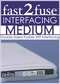 fast2fuse MEDIUM Interfacing Bolt, 20" x 10 yards" (Double-Sided Fusible Stiff Interfacing) by C&T Publishing, 9781617450204