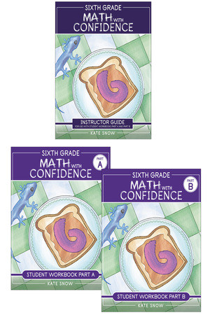 Sixth Grade Math with Confidence Complete Bundle by Kate Snow, Itamar Katz, 9781944481957