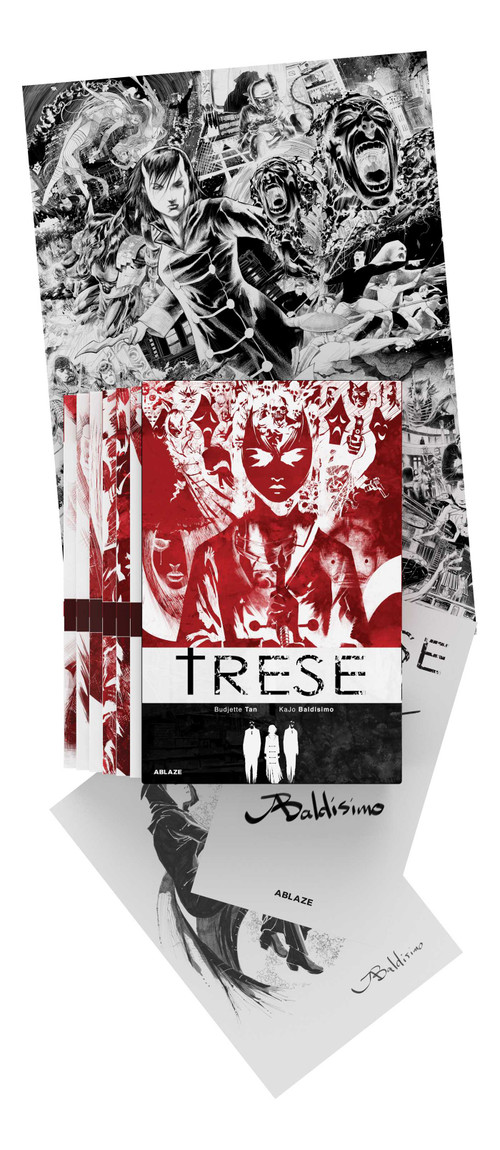 TRESE BOX SET - SIGNED + SKETCH by Budjette Tan, Kajo Baldisimo, 9781684973378