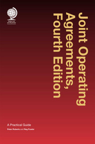 Joint Operating Agreements by Peter Roberts, Reg Fowler, 9781787422629