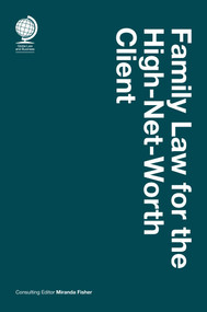 Family Law for the High-Net-Worth Client by Miranda  Fisher, 9781837231737