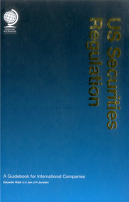 US Securities Regulation (A Guidebook for International Companies) by Globe Business Planning, 9781905783496