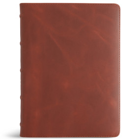 CSB Single-Column Wide-Margin Bible, Holman Handcrafted Collection, Marbled Tan Premium Calfskin by CSB Bibles by Holman, 9798384546078