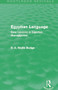 Egyptian Language (Routledge Revivals) (Easy Lessons in Egyptian Hieroglyphics) by E.A. Budge, 9780415663380