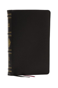 KJV, Personal Size Reference Bible, Sovereign Collection, Black Premium Goatskin Leather, Premier Collection, Comfort Print by , 9781400350865
