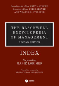 The Blackwell Encyclopedia of Management, Strategic Management by John McGee, 9781405118286