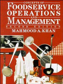 Concepts of Foodservice Operations and Management by Mahmood A. Khan, 9780471284024