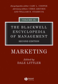 The Blackwell Encyclopedia of Management, Marketing by Dale Littler, 9781405102544