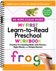 My First Learn-to-Read Preschool Workbook (Wipe Clean Edition) (Practice Pre-Reading Skills with Phonics, Sight Words, and Simple Stories!) by Sarah Chesworth, 9798897171958