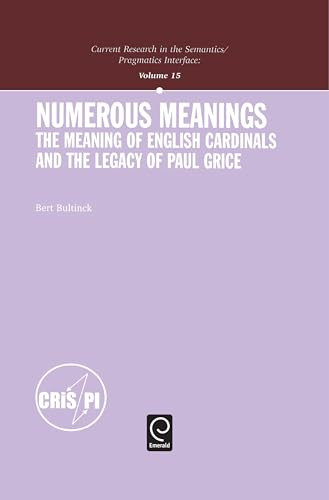 Numerous Meanings by Bert Bultinck, 9780080445571