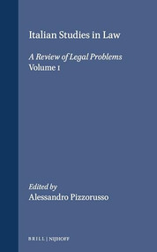 Italian Studies in Law (A Review of Legal Problems) by Alessandro Pizzorusso, 9780792315643