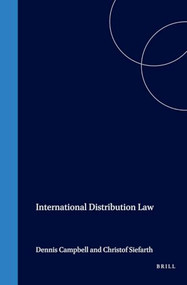 International Distribution Law by Christof Siefarth, 9781571051400