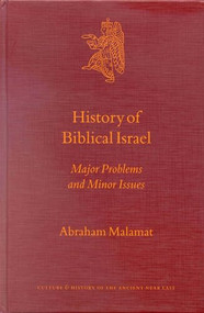 History of Biblical Israel (Major Problems and Minor Issues) by Abraham Malamat, 9789004120099