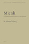 Micah (A Commentary based on Micah in Codex Vaticanus) by W. Edward Glenny, 9789004285392