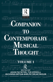 Compan Cont Music Thought 2vol by John Paynter, 9780415019903