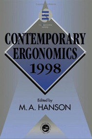 Contemporary Ergonomics 1998 by Margaret Hanson, 9780748408115