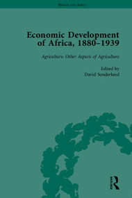 Economic Development of Africa, 1880-1939 by David Sunderland, 9781848930636