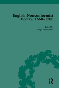 English Nonconformist Poetry, 1660-1700 by George Southcombe, 9781851969654
