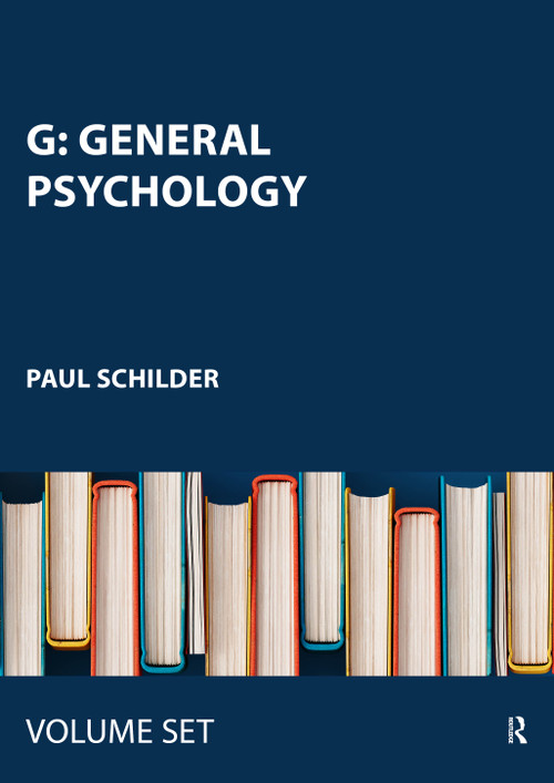 G: General Psychology by Paul Schilder, 9780415441032