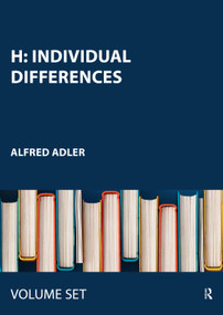 H: Individual Differences by Alfred Adler, 9780415441049