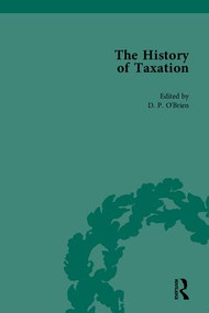 The History of Taxation by D P O'Brien, 9781851965168