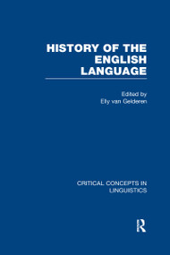 History of the English Language by Elly van Gelderen, 9780415661294