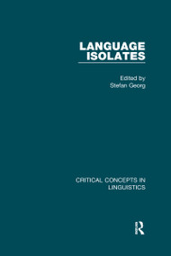 Language Isolates by Stefan Georg, 9780415827348