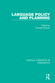 Language Policy and Planning by Thomas Ricento, 9780415727662