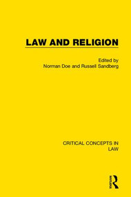 Law and Religion by Norman Doe, Russell Sandberg, 9781138961746