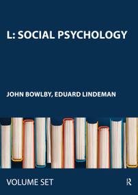 L: Social Psychology by John Bowlby, Eduard Lindeman, 9780415441087