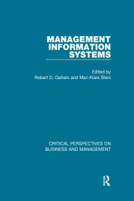 Management Information Systems by Robert Galliers, Mari-Klara Stein, 9780415728096