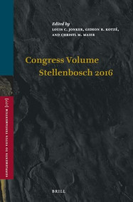 Congress Volume Stellenbosch 2016 by Louis Jonker, Gideon Kotzé, Christl M. Maier, 9789004353640