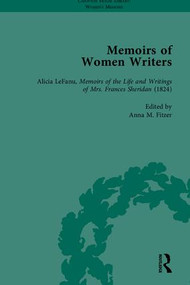 Memoirs of Women Writers, Part I (set) by Anna M Fitzer, 9781848930513