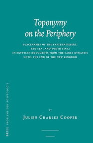 Toponymy on the Periphery by Julien Charles Cooper, 9789004361690