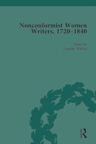 Nonconformist Women Writers, 1720-1840, Part I (set) by Timothy Whelan, 9781851961443