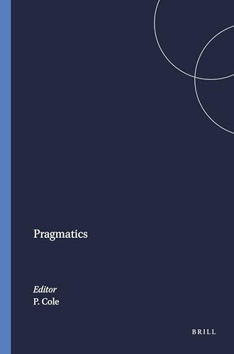 Pragmatics by Peter Cole, 9789004368514