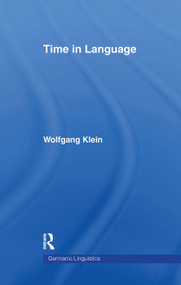 Time in Language by Wolfgang Klein, 9780415104128