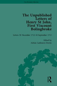 The Unpublished Letters of Henry St John, First Viscount Bolingbroke by Adrian Lashmore-Davies, 9781851969579