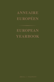 European Yearbook / Annuaire Européen, Volume 44 (1996) by Council of Europe/Conseil de l'Europe, 9789041110657
