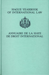 Hague Yearbook of International Law / Annuaire de La Haye de Droit International, Vol. 13 (2000) by A.-Ch. Kiss, Johan G. Lammers, 9789041116666