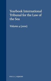 Yearbook International Tribunal for the Law of the Sea, Volume 4 (2000) by International Tribunal for the Law of th, 9789041117625