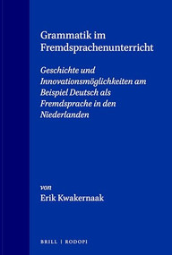 Grammatik im Fremdsprachenunterricht (German Edition) by Erik Kwakernaak, 9789042000353