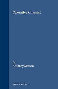 Operative Chymist by Anthony Morson, 9789042003767
