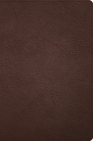 CSB Large Print Thinline Bible, Easy-to-Read Optimal Type Holman Handcrafted Collection, Brown Premium Goatskin by CSB Bibles by Holman, 9781087774442