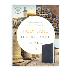 CSB Holy Land Illustrated Bible, Premium Black Genuine Leather (A Visual Exploration of the People, Places, and Things of Scripture) by CSB Bibles by Holman, 9781430070474