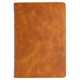 CSB Giant Print Bible, Holman Handcrafted Collection, Marbled Chestnut Premium Calfskin by CSB Bibles by Holman, 9798384518235