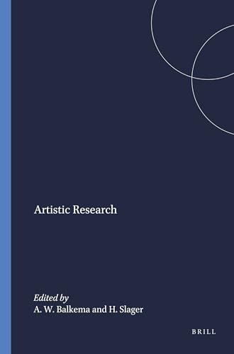 Artistic Research by Annette W. Balkema, Henk Slager, 9789042010970