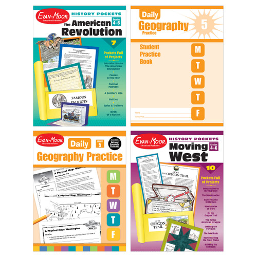 Homeschool Social Studies Bundle, Grade 5 by Evan-Moor Educational Publishers, 9781629389424