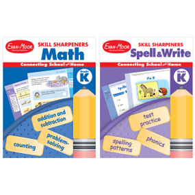 Skill Sharpeners: Math And Speling, Grade K by Evan-Moor Educational Publishers, 9781645141945
